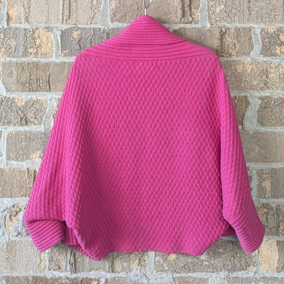 Portuguese Dom Pastor Barbie Pink 100% Wool Cocoon Cardigan One Size - Picture 4 of 6